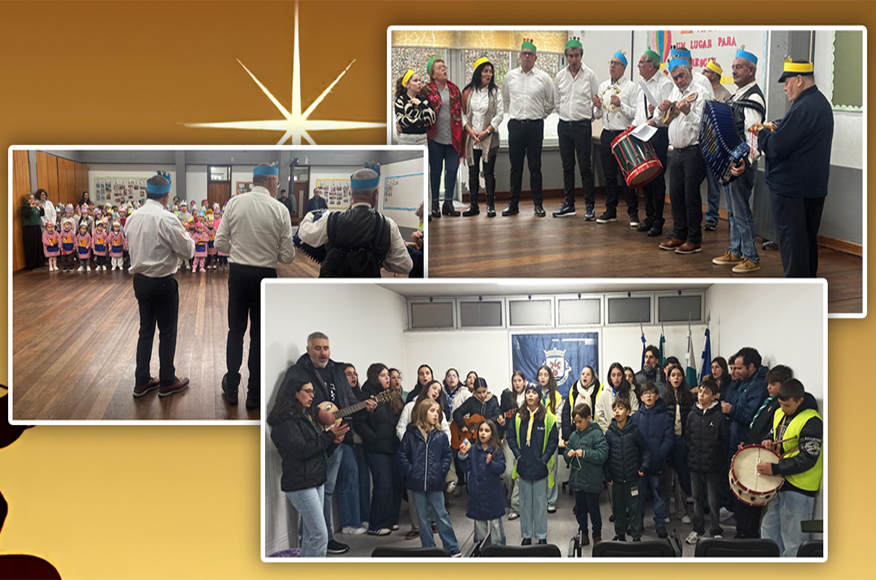 Cantar dos Reis na Junta de Freguesia